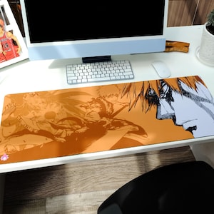 Anime Desk Mat, Japanese Manga Extra Large Anime Gaming Mouse Pad for Gift, Gift for Him, Gamer Desk Mat