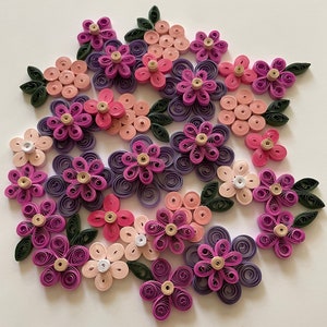 Pink Paradise Flowers Quilled Wall Art for home, office , home decor