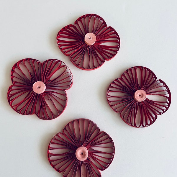 Set di 4 Southern Belle Husked Flowers Magneti per l'arredamento della cucina, decorazioni per la casa, regali