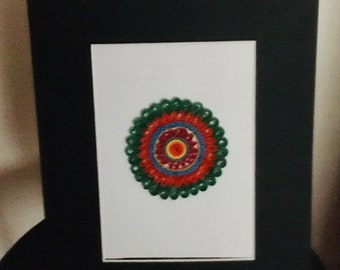 Crazy Colors Quilled Mandala Wall Hanging, Wall Art, Wall Decor, Home or Office Decor