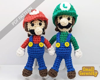 BUNDLE Super Mario Brothers Mario and Luigi amigurumi crochet PDF pattern