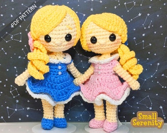 Little Misses Gemini Dolls (A Zodiac Series) PDF pattern