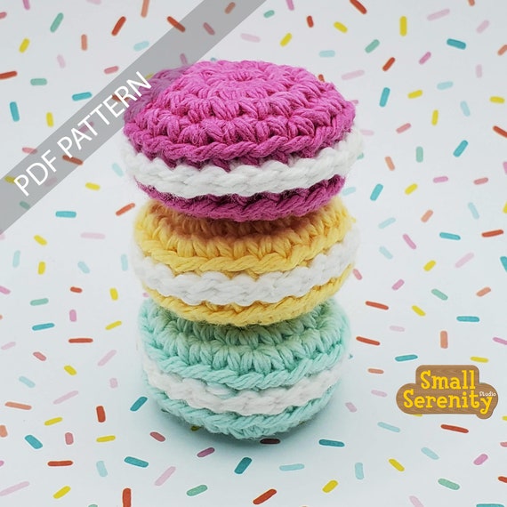 Easy Macaron Crochet PDF Pattern Etsy