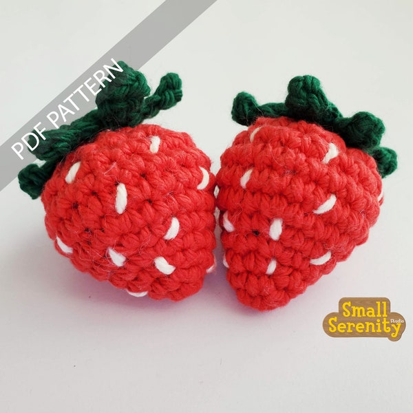 Easy Strawberry Crochet PDF Pattern