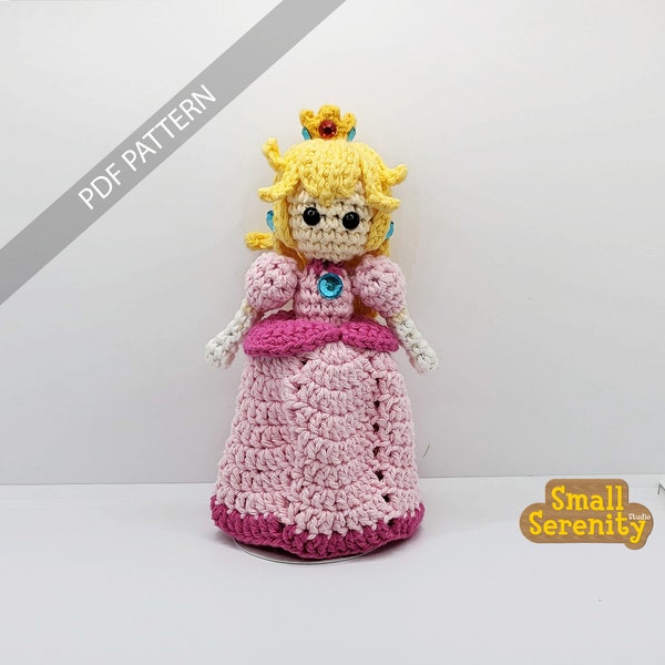 Princess Peach Amigurumi Crochet PDF Pattern