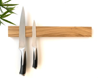 Oak Knife holder, Knife rack, Magnetic knife block,Magnetic knife strip, FAST SHIPPING!