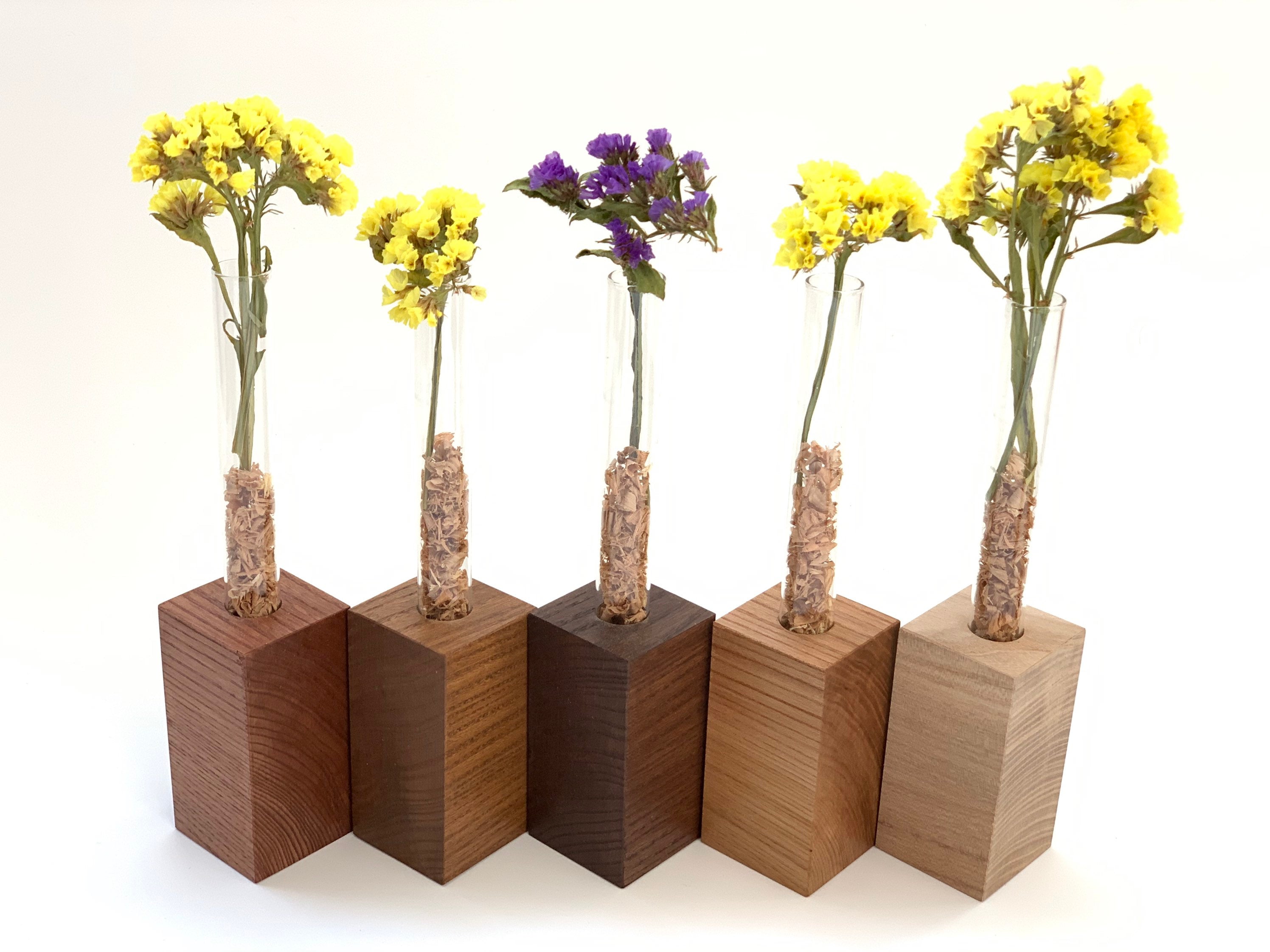 Wood vase Elm Wooden vase decor Wood flower vases. Etsy