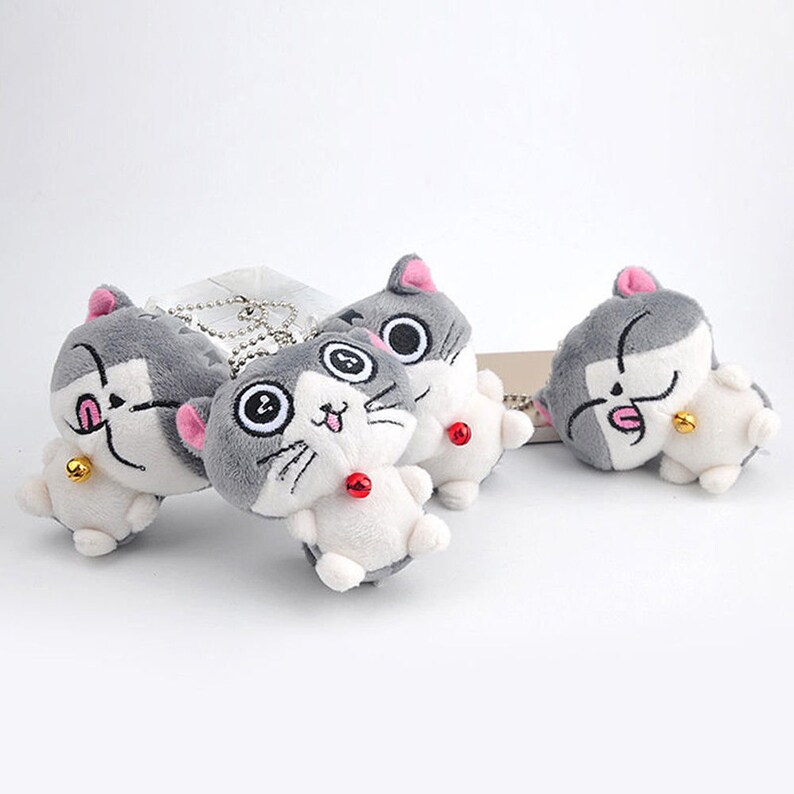Super Cute Cat Plush Doll Toys Stuffed Animal Bolster Key chain Keyring Hot Sell