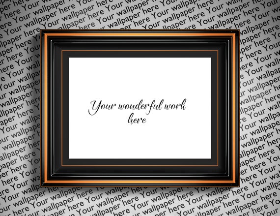 Download Free Free Mockup Frame Clipart Golden Film Black Digital Landscape Psd 58766 Best Download Psd Mockup Tempalte PSD Mockup Template