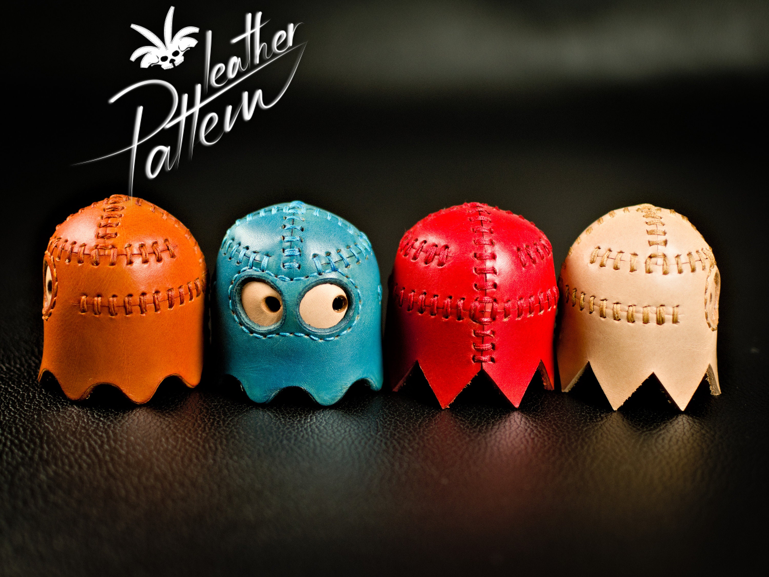 Leather ghosts pattern PDF - by LeatherHubPatterns Leather ghosts pattern PDF - by LeatherHubPatterns