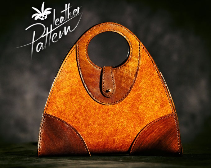 Leather purse pattern PDF - The Maroquina - by LeatherHubPatterns