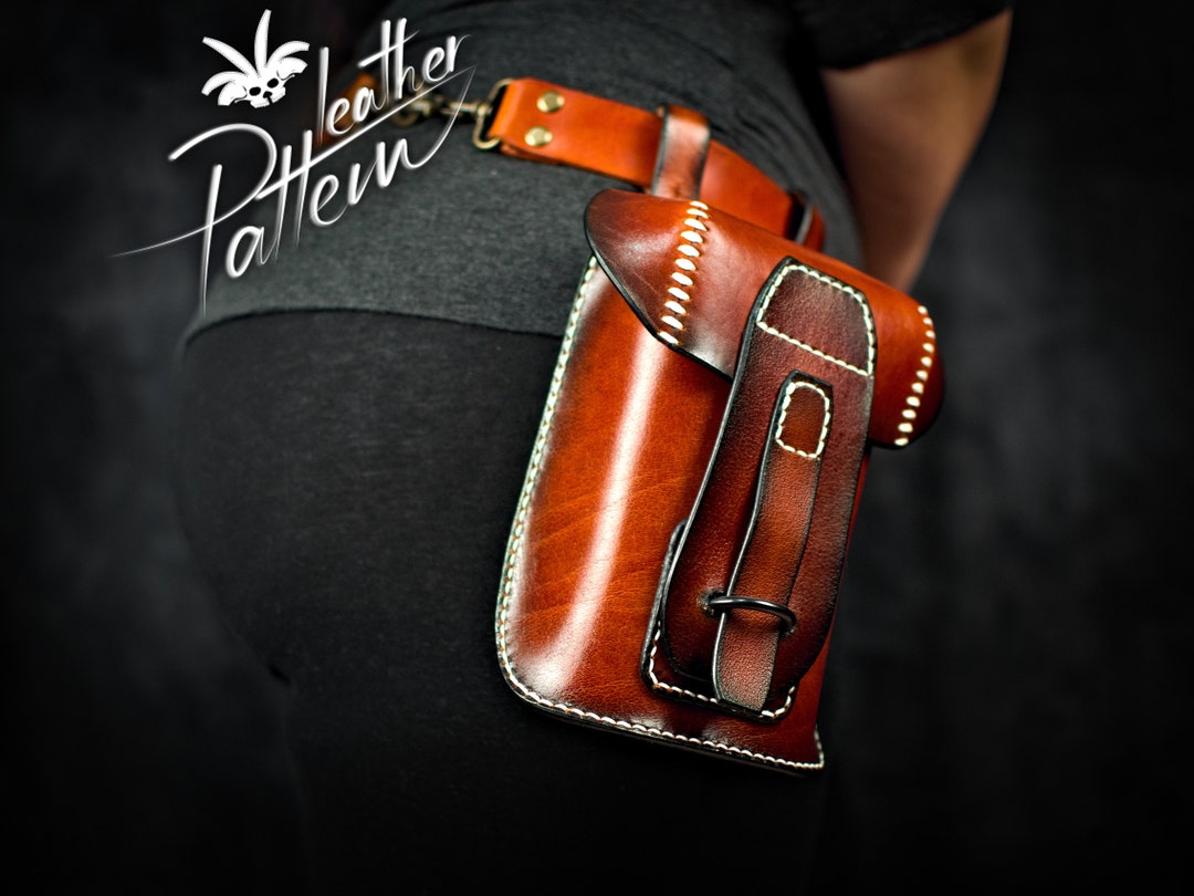 Hip Bag Leather Pattern PDF by Leatherhubpatterns Etsy