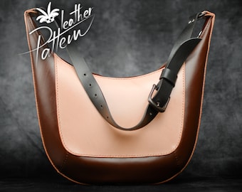 Leather bag pattern PDF - by LeatherHubPatterns