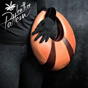 Handtasche Leder Schnittmuster PDF - by LeatherHubPatterns