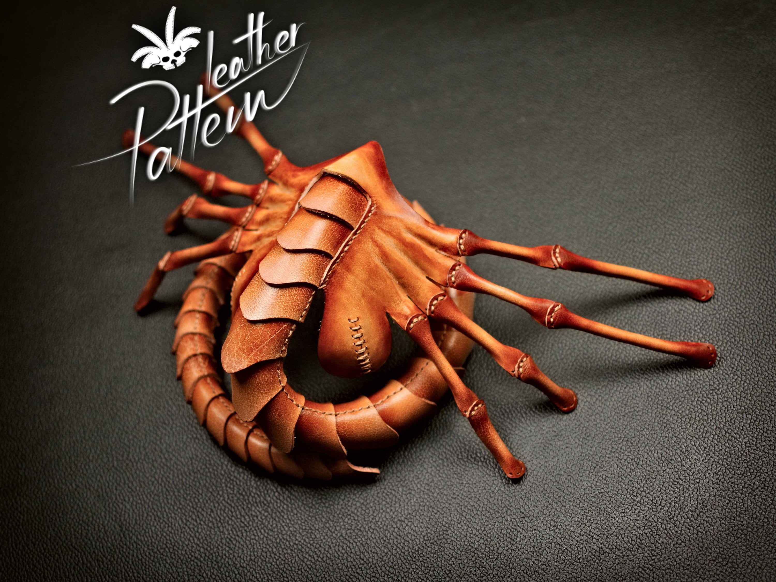 Face hugger mask leather pattern PDF by LeatherHubPatterns