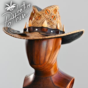 Dragon hunter hat leather pattern PDF by LeatherHubPatterns image 5