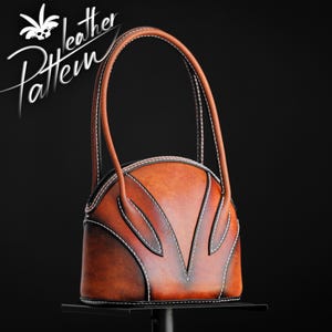 Leather bag pattern PDF - The Locke purse - by LeatherHubPatterns