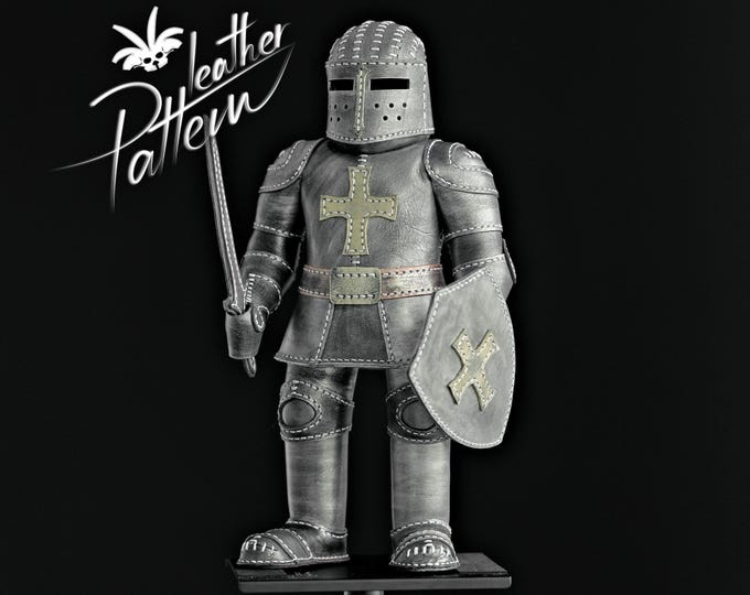 Crusader armor leather pattern PDF - by LeatherHubPatterns