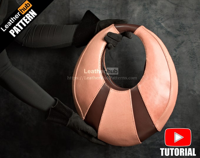 Eclipse handbag leather pattern PDF - by Leatherhub