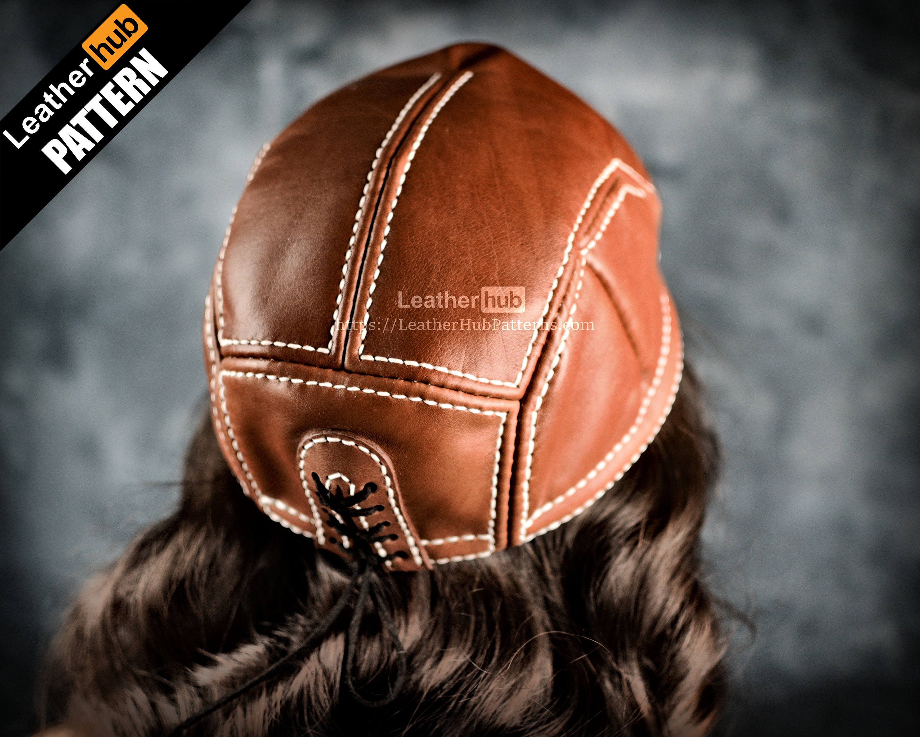 Flat cap leather pattern PDF by Leatherhub Etsy