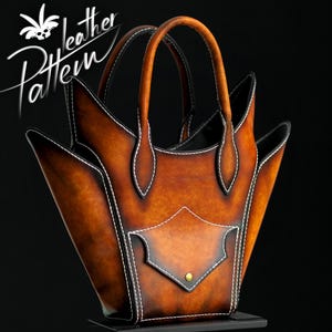 Ledertasche Schnittmuster - The Aline - by LeatherHubPatterns