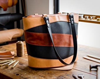 Auntie's handbag leather pattern PDF - by LeatherHubPatterns