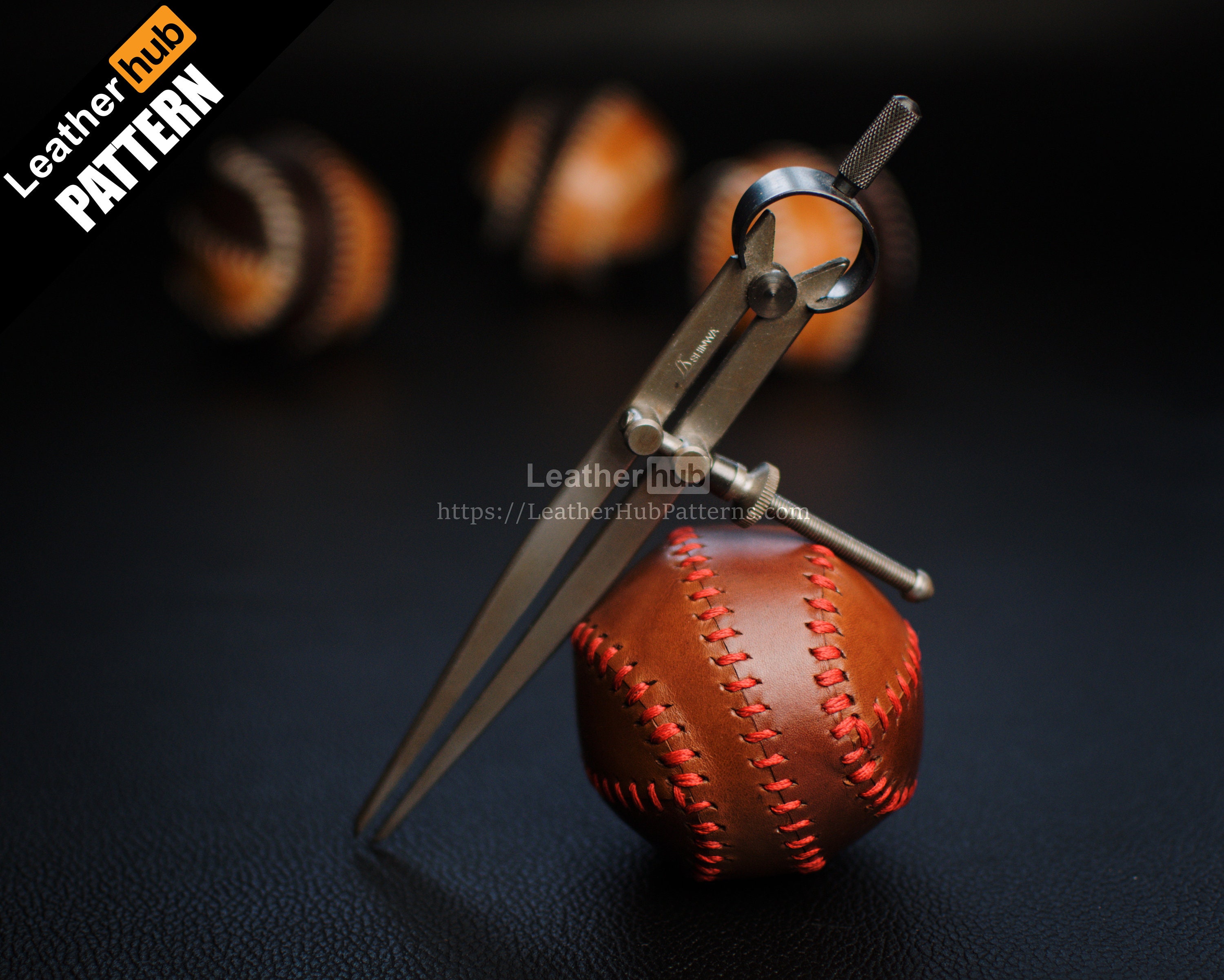 Baseball leather pattern PDF by Leatherhub