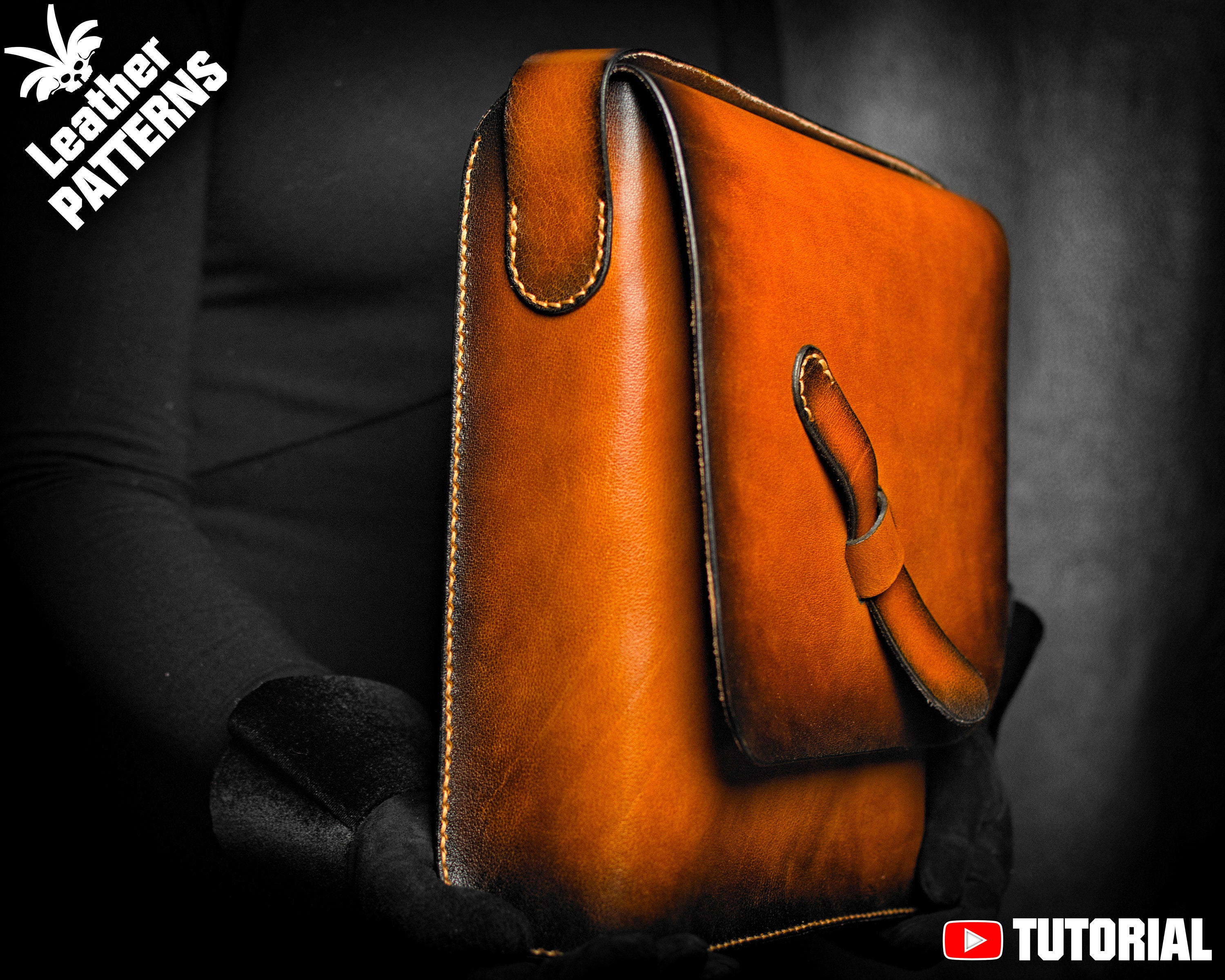 Leather bag pattern PDF by LeatherHubPatterns