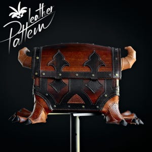 Nachahmungs-Brustleder-Schnittmuster (PDF) – von LeatherHubPatterns Bild 3