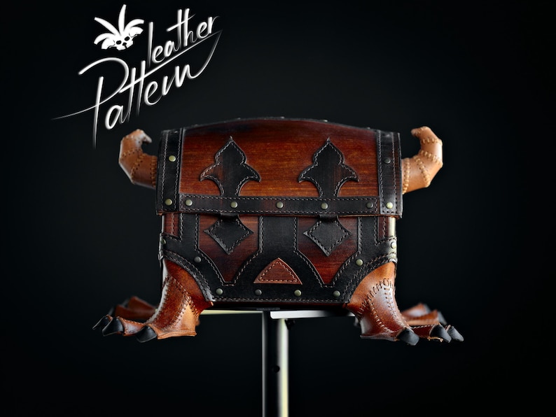 Nachahmungs-Brustleder-Schnittmuster (PDF) – von LeatherHubPatterns Bild 3
