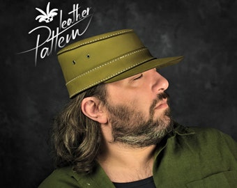 Army leather cap pattern PDF - The Ridgeway patrol cap - by LeatherHubPatterns