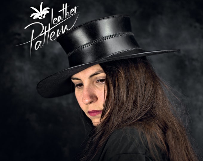 Plague hat leather pattern PDF - by LeatherHubPatterns