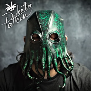 Scary mask leather pattern PDF - Cthulhu - by LeatherHubPatterns