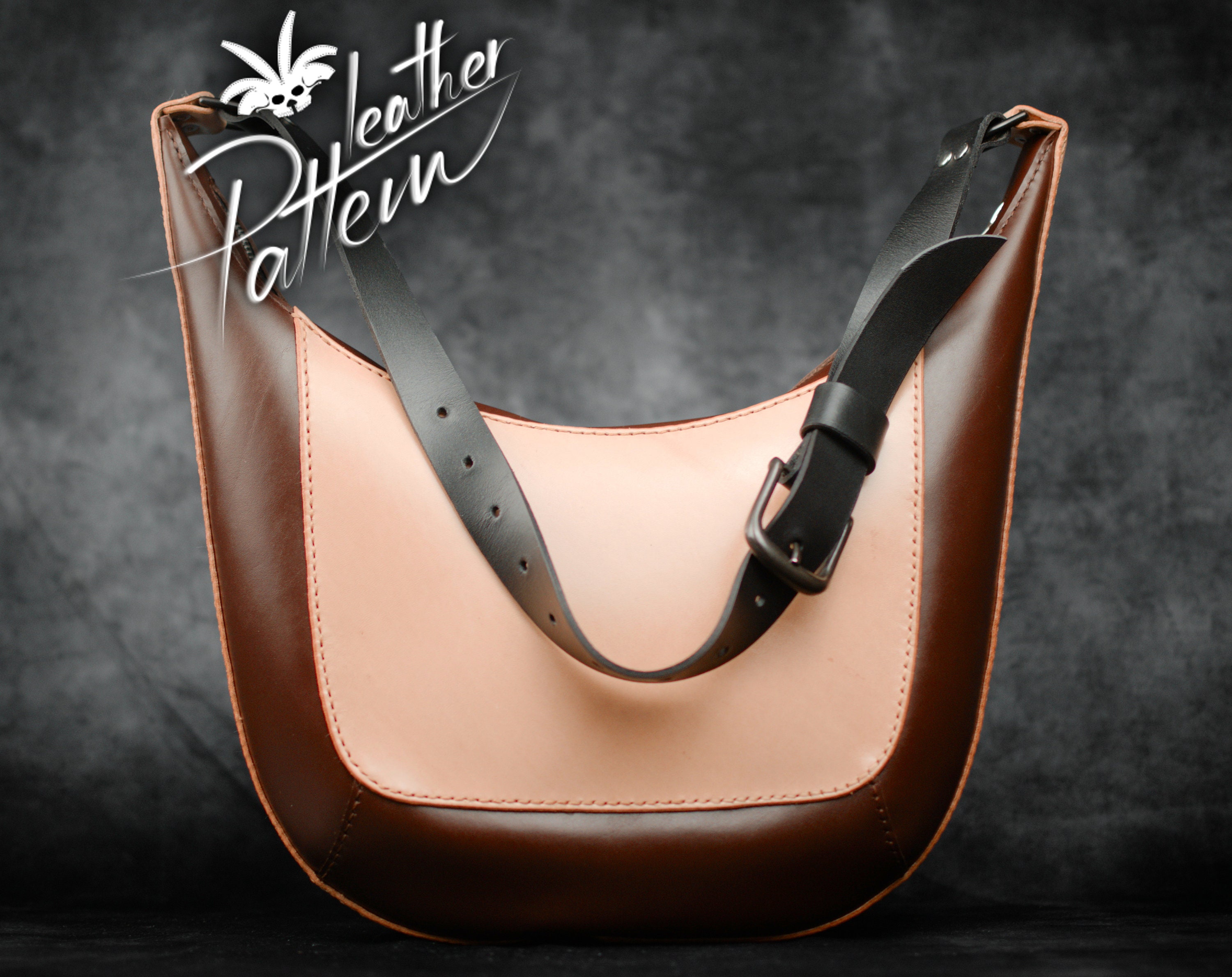 Leather bag pattern PDF - by LeatherHubPatterns