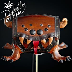 Mimic chest leather pattern PDF - by LeatherHubPatterns