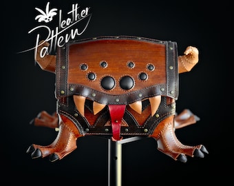 Mimic chest leather pattern PDF - by LeatherHubPatterns