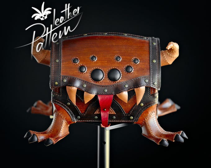 Mimic chest leather pattern PDF - by LeatherHubPatterns