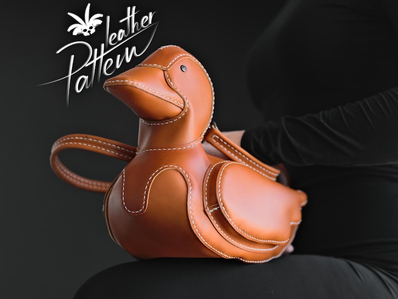 Mönster för väska i ankläder i PDF-format - av LeatherHubPatterns bild 11