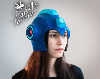 Leather helmet pattern PDF - by Leatherhub