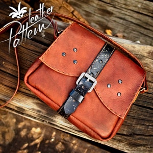 Hexentasche Lederschnittmuster PDF - by LeatherHubPatterns