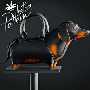Patrón de bolso de perro (PDF) - El bolso de perro salchicha - de LeatherHubPatterns