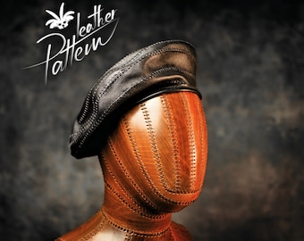 Beret leather patterns PDF - by LeatherHubPatterns