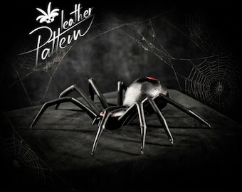 Spider leather pattern PDF - by LeatherHubPatterns