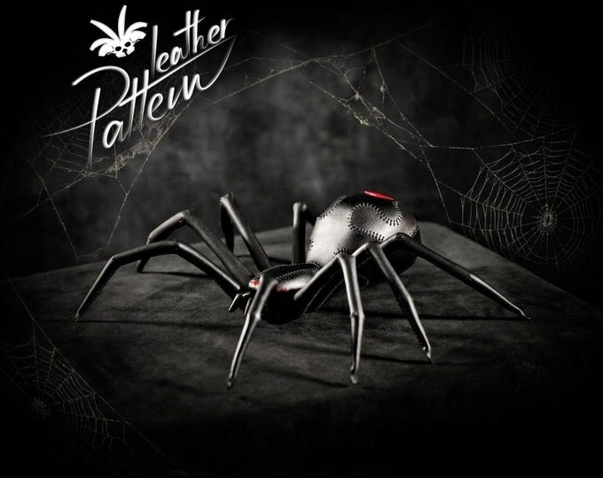 Spider leather pattern PDF - by LeatherHubPatterns