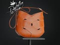 Leather purse pattern PDF - The Embra purse - by LeatherHubPatterns product logo