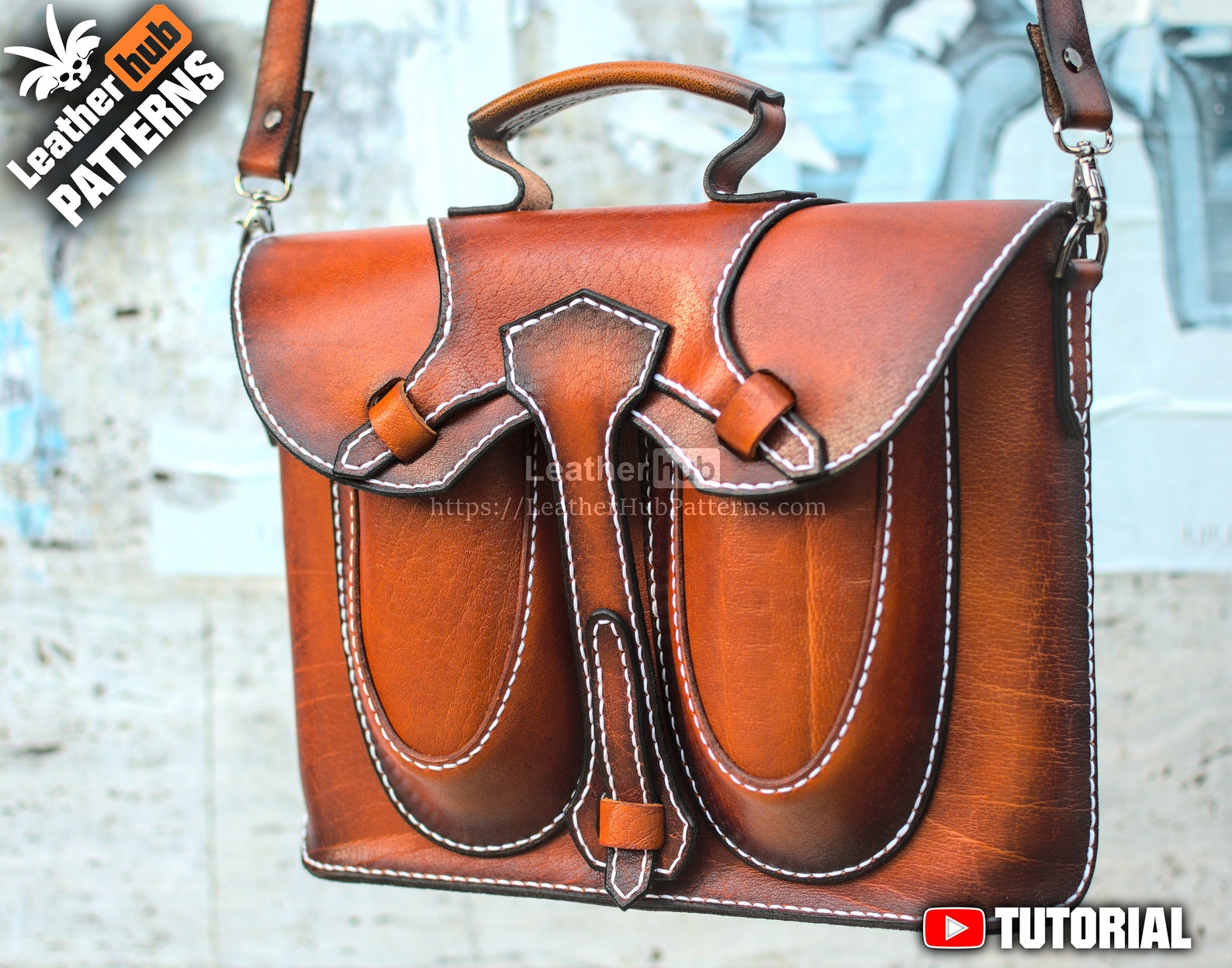 Leather Briefcase Pattern PDF for 13 Inch Macs by Etsy
