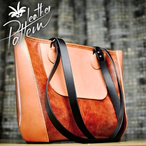 Tragetasche für Mama Leder Schnittmuster - PDF - by LeatherHubPatterns