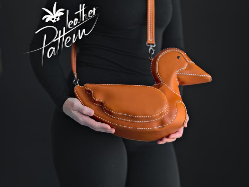 Mönster för väska i ankläder i PDF-format - av LeatherHubPatterns bild 3