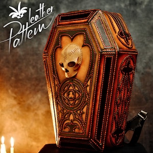 Sarg Rucksack Leder Schnittmuster PDF - by LeatherHubPatterns