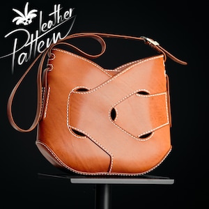 Patrón PDF para bolso de piel - El bolso Embra - por LeatherHubPatterns